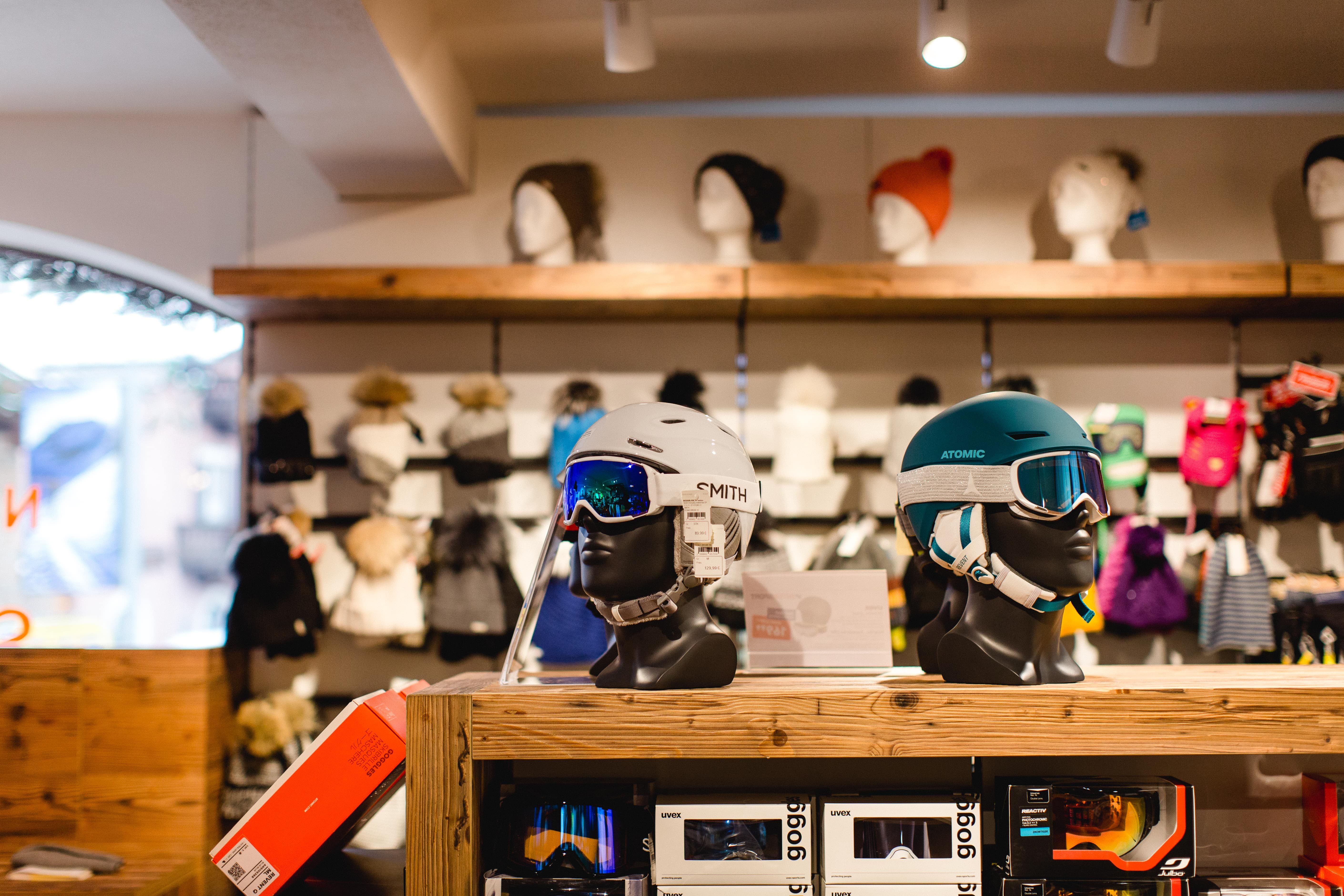 helmets and goggles for your next ski adventure